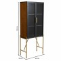 Armoire Alexandra House Living Marron verre Bois d'épicéa Bois MDF 35 x 155 x 64 cm