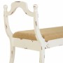 Banquette Alexandra House Living Blanc Éponge Bois d'épicéa Bois MDF 45 x 78 x 139 cm