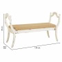 Banquette Alexandra House Living Blanc Éponge Bois d'épicéa Bois MDF 45 x 78 x 139 cm