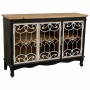 Buffet Alexandra House Living Noir verre Bois d'épicéa Bois MDF 36 x 80 x 120 cm