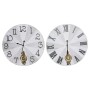 Horloge Murale DKD Home Decor Pendule Noir Gris Métal Bois MDF (2 pcs) (58 x 8 x 58 cm)