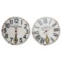 Horloge Murale DKD Home Decor Pendule Noir Beige Métal Bois MDF (2 pcs) (58 x 4 x 58 cm)