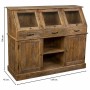 Buffet Alexandra House Living Marron verre Bois de manguier 45 x 106 x 129 cm