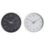 Horloge Murale DKD Home Decor Minimaliste Blanc Noir PVC (2 pcs) (35 x 5 x 35 cm)