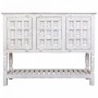 Buffet Alexandra House Living Blanc Naturel Bois de manguier 42 x 130 x 101 cm