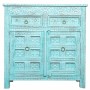 Buffet Alexandra House Living Bleu Bois de manguier 41 x 101 x 101 cm