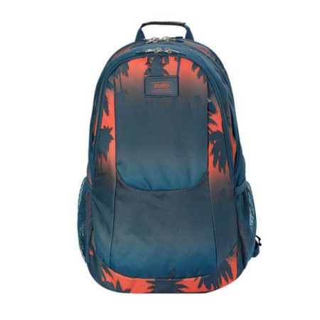 Mochila Escolar Totto Krimmler Azul Rojo