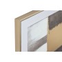 Cuadro Home ESPRIT Marrón Dorado Abstracto Moderno 80 x 4 x 80 cm (2 Unidades)
