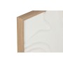 Cadre Home ESPRIT Blanc Abstrait Scandinave 80 x 4 x 80 cm (2 Unités)