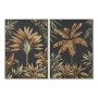 Cadre Home ESPRIT Noir Doré Palmiers Tropical 103 x 4,5 x 143 cm (2 Unités)