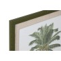 Cuadro Home ESPRIT Verde Beige Palmeras Tropical 50 x 2,5 x 70 cm (4 Unidades)