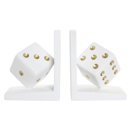 porte-livre DKD Home Decor Dés Résine (2 pcs) (12 x 10 x 15 cm)