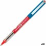 Boligrafo de tinta líquida Uni-Ball ROLLERBALL EYE OCEAN CARE 0,5 mm Rojo (12 Unidades)