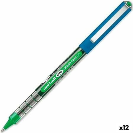 stylo à encre liquide Uni-Ball ROLLERBALL EYE OCEAN CARE 0,5 mm Vert (12 Unités)