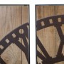 Horloge Murale Alexandra House Living Noir Fer Bois MDF 90 x 2 x 90 cm