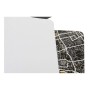 Dessous de plat DKD Home Decor London Blanc Noir Polypropylène (PP) (2 pcs) (43.5 x 28.5 x 28.5 cm)