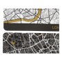 Dessous de plat DKD Home Decor London Blanc Noir Polypropylène (PP) (2 pcs) (43.5 x 28.5 x 28.5 cm)