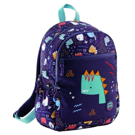 Mochila Escolar Miquelrius Lisboa Fun Dino Azul marino