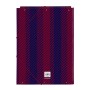 Classeur F.C. Barcelona 24/25 Bordeaux Blue marine A4 26 x 33.5 x 2.5 cm