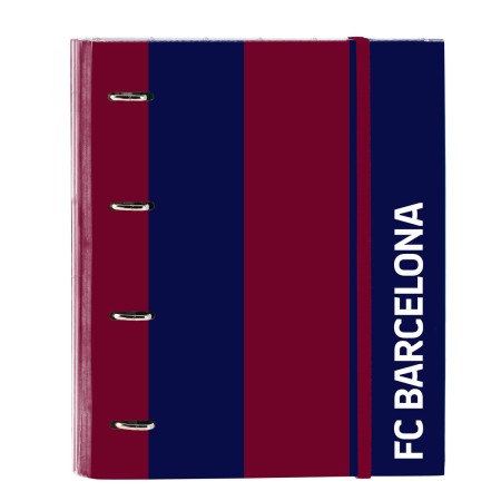 Carpeta de anillas F.C. Barcelona 24/25 Granate Azul marino 27 x 32 x 3.5 cm