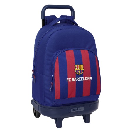 Mochila Escolar con Ruedas F.C. Barcelona 24/25 Granate Azul marino 33 x 45 x 22 cm