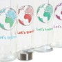 Bouteille en Verre DKD Home Decor Let`s Travel (600 ml) (4 pcs)