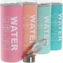 Bouteille en Verre avec Étui en Néoprène DKD Home Decor Water (600 ml) (4 pcs)