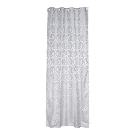 Rideau DKD Home Decor À anneaux Gris Polyester (140 x 140 x 270 cm)
