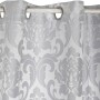 Rideau DKD Home Decor À anneaux Gris Polyester (140 x 140 x 270 cm)