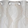 Rideau DKD Home Decor À anneaux Beige Polyester (140 x 140 x 270 cm)