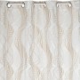 Rideau DKD Home Decor À anneaux Beige Polyester (140 x 140 x 270 cm)