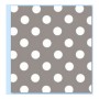 Nappe DKD Home Decor Pois Gris Menthe PVC (140 x 140 x 140 cm) (2 pcs)