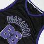 Camiseta de baloncesto Marvel Negro Unisex