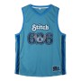 Camiseta de baloncesto Stitch Azul Unisex