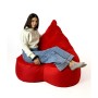 Pouf GO GIFT Rouge Oxford 140 x 100 cm