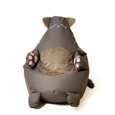 Pouf GO GIFT Bronze Oxford Chat 105 x 80 cm