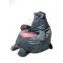 Pouf GO GIFT Gris Oxford Chat 130 x 90 cm