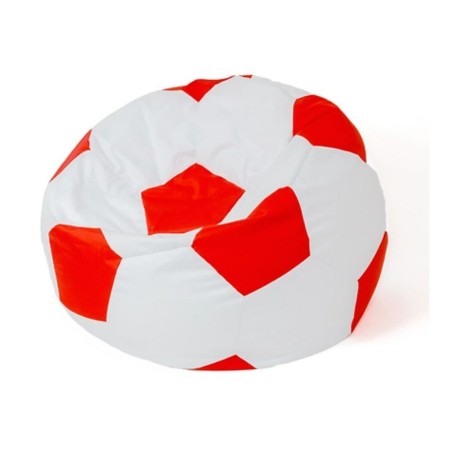 Pouf GO GIFT Blanc Rouge Oxford Football