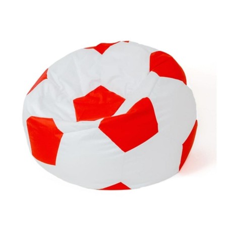 Pouf GO GIFT Blanc Rouge Oxford Football