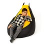 Puff GO GIFT Amarillo Negro Oxford 130 x 90 cm