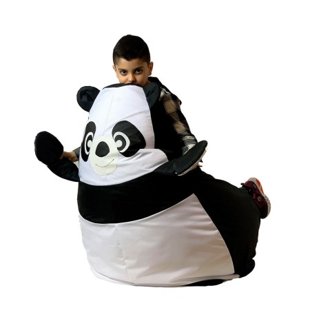 Puff GO GIFT Blanco Negro Oxford 130 x 90 cm