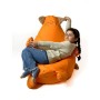 Pouf GO GIFT Orange Oxford Chat 130 x 90 cm