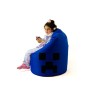 Pouf GO GIFT Bleu Oxford minecraft