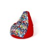 Pouf GO GIFT Rouge 130 x 90 cm Poire