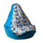 Puff GO GIFT Azul 105 x 80 cm Pera