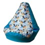 Pouf GO GIFT Bleu 105 x 80 cm Poire