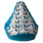 Pouf GO GIFT Bleu 105 x 80 cm Poire