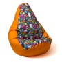 Pouf GO GIFT Orange 130 x 90 cm Poire