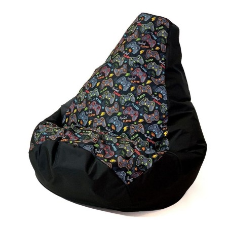 Pouf GO GIFT Noir 105 x 80 cm Poire