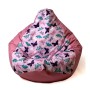 Pouf GO GIFT Rose foncé 105 x 80 cm Poire